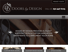 Tablet Screenshot of doorsbydesign.net